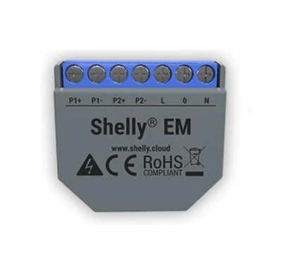 Shelly EM (Electricity Monitor) Relay Front