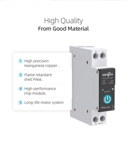 Zigbee Smart DIN Rail Switch