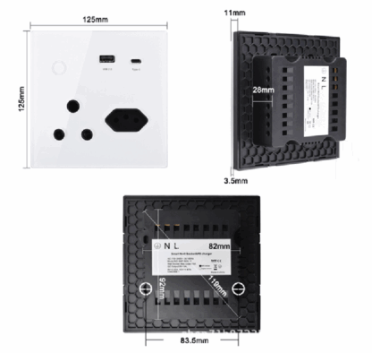 SmartPad Zigbee Plug Size