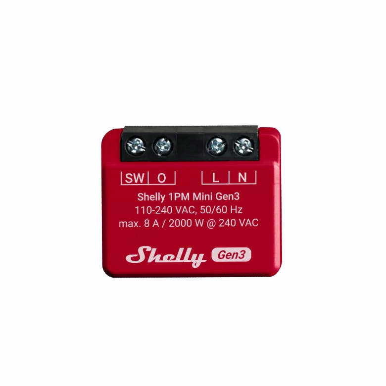 Shelly 1PM Mini Gen3 Wi-Fi Smart Switch with Energy Monitoring - Image 4