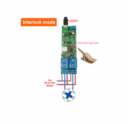 Wi-Fi Inching Relay Momentary-Self-Locking-Interlock Switch Module (ST-DC2)