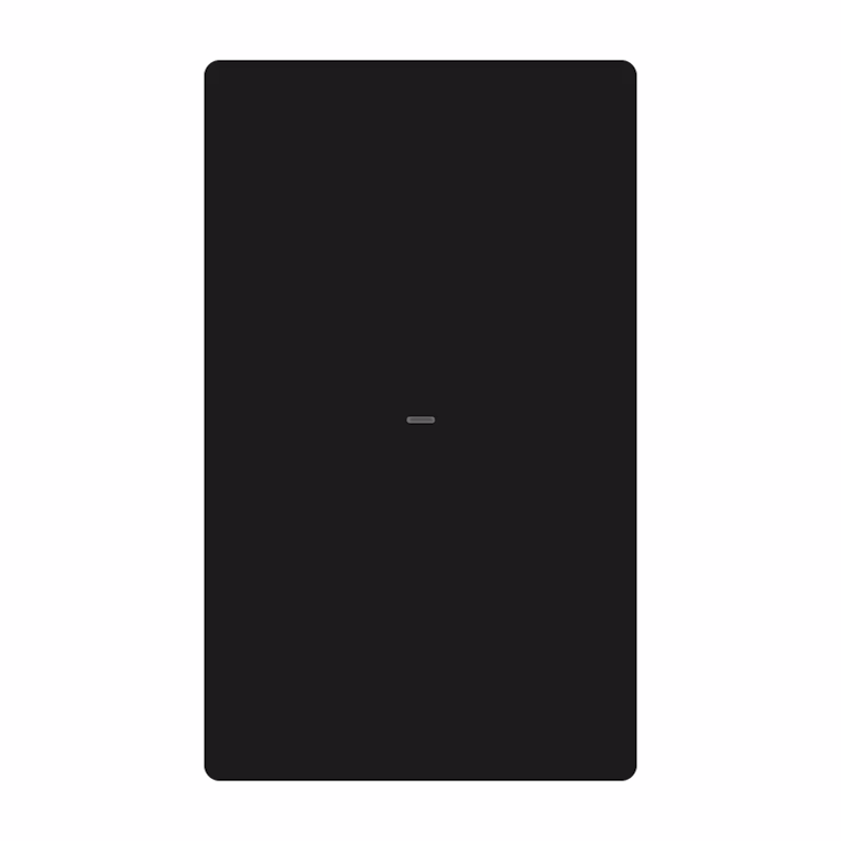SmartPad Tactile Light Switch 1 Gang Black