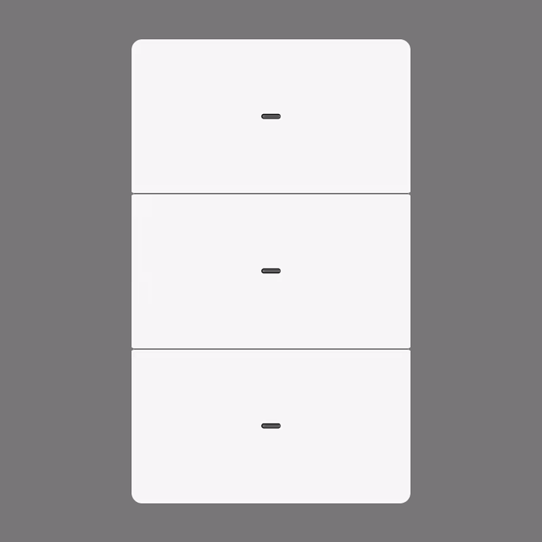 SmartPad Tactile Light Switch 3 Gang