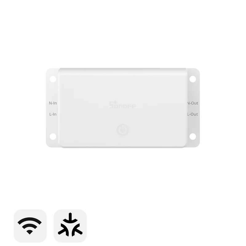 SONOFF BASIC GEN5 Matter WiFi Smart Switch BASIC-1GS front view white compact design