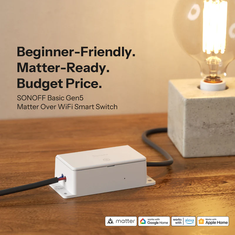 Sonoff Basic Gen5 Matter Over Wi-Fi Smart Switch - Image 7