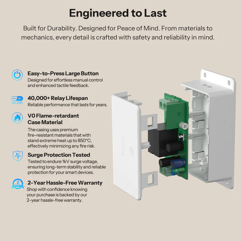 Sonoff Basic Gen5 Matter Over Wi-Fi Smart Switch - Image 3
