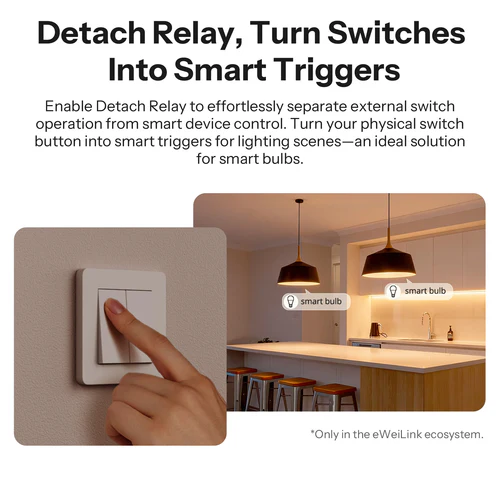 SONOFF MINI DUO 2-Gang Matter WiFi Smart Switch MINI-2GS compact dual channel module