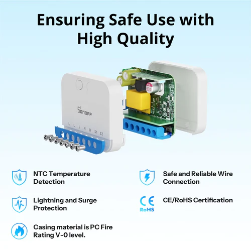 SONOFF MINI-ZBDIM Extreme Zigbee Dimmer Switch module compact design