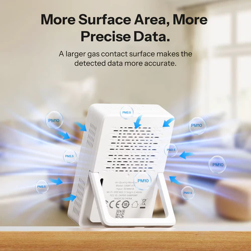 SONOFF AirGuard PM2.5 PM10 Matter WiFi Air Quality Monitor SAWF-07P LCD display