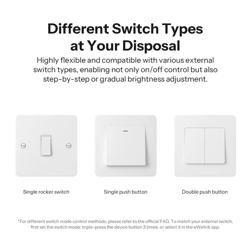 SONOFF MINI-DIM Matter Wi-Fi Smart Dimmer Switch for LED and incandescent lights