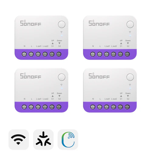 SONOFF MINI-RBS Smart Roller Shutter Switch for motorized curtains and blinds with percentage control