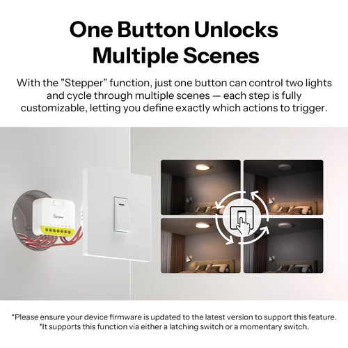 SONOFF MINI DUO-L 2-Gang Zigbee Smart Switch No Neutral MINI-ZB2GS-L dual load relay