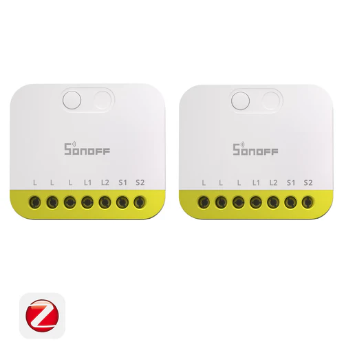 SONOFF MINI DUO-L 2-Gang Zigbee Smart Switch No Neutral MINI-ZB2GS-L dual load relay