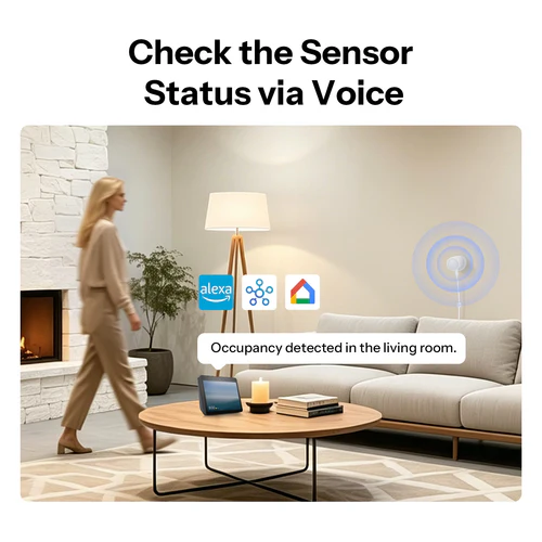 SONOFF SNZB-06P24 24GHz Zigbee Human Presence Sensor with mmWave radar for smart lighting automation
