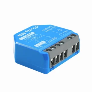 Shelly 1 Gen4 blue multiprotocol 16A dry contact smart switch front view