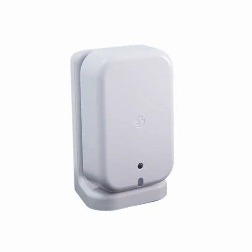 Shelly Presence Gen4 White mmWave presence sensor front view with stand